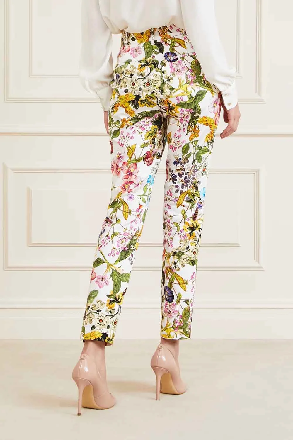Женские брюки Marciano by Guess с цветочным принтом Разноцветные - 42, фото №4