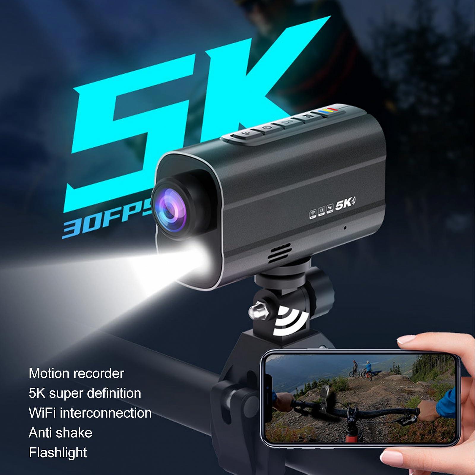 Екшн-камера Action 5K для мотоцикла Ice Анти-тряска 170-градусний Ширококутний LED освітлення для велосипедів і зовнішніх активностей, фото №2