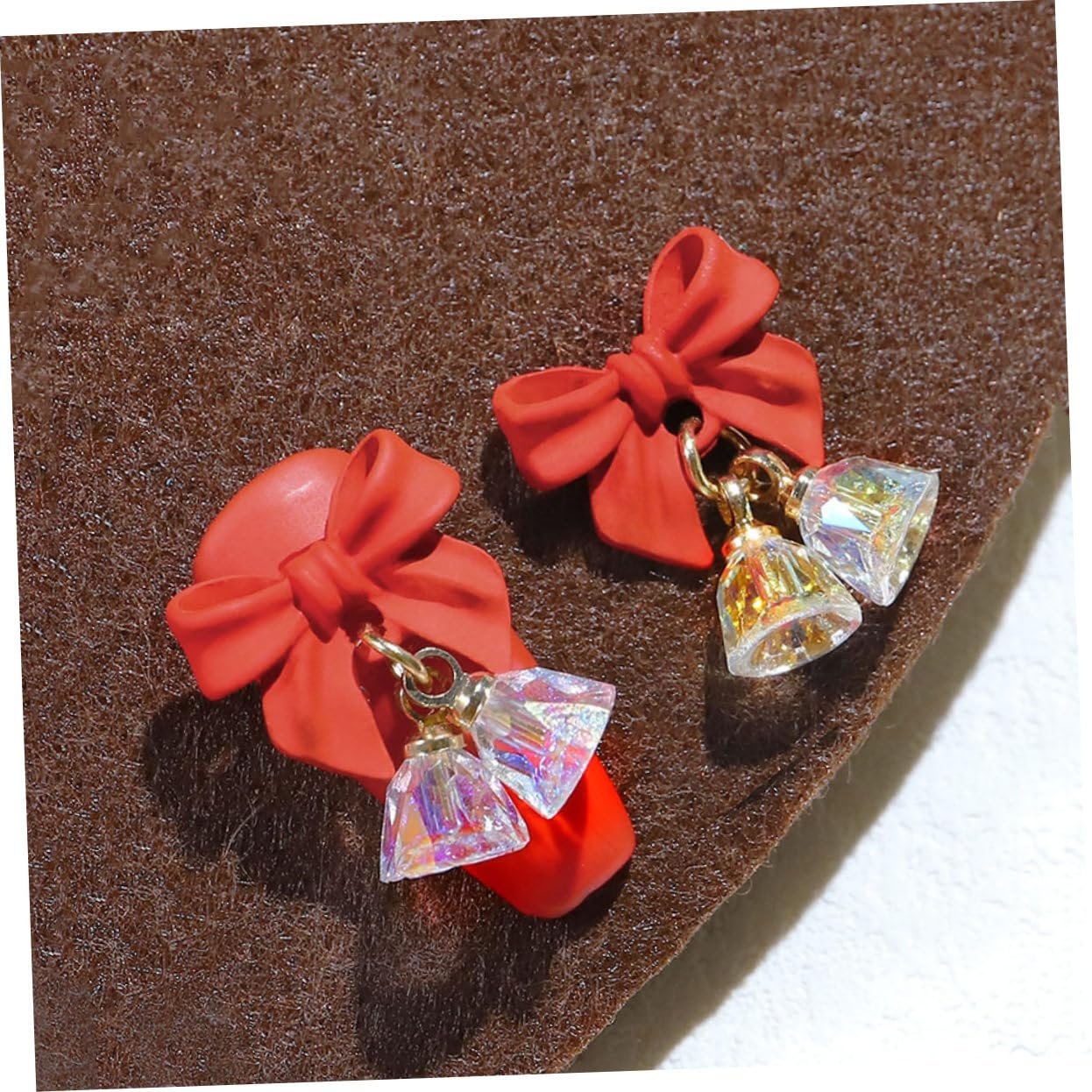 Прикраса для нігтів Бантики 6шт Тривимірні прикраси для нігтів, фото №4