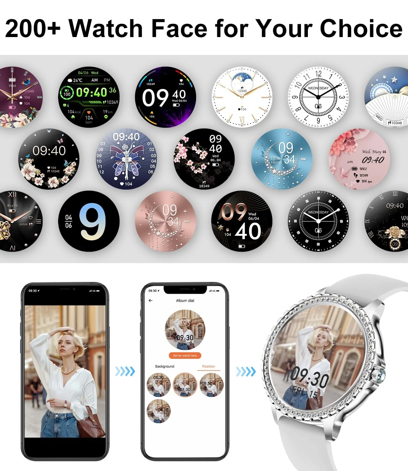 Смарт-часы LIGE Женские Функция телефона, фото №3