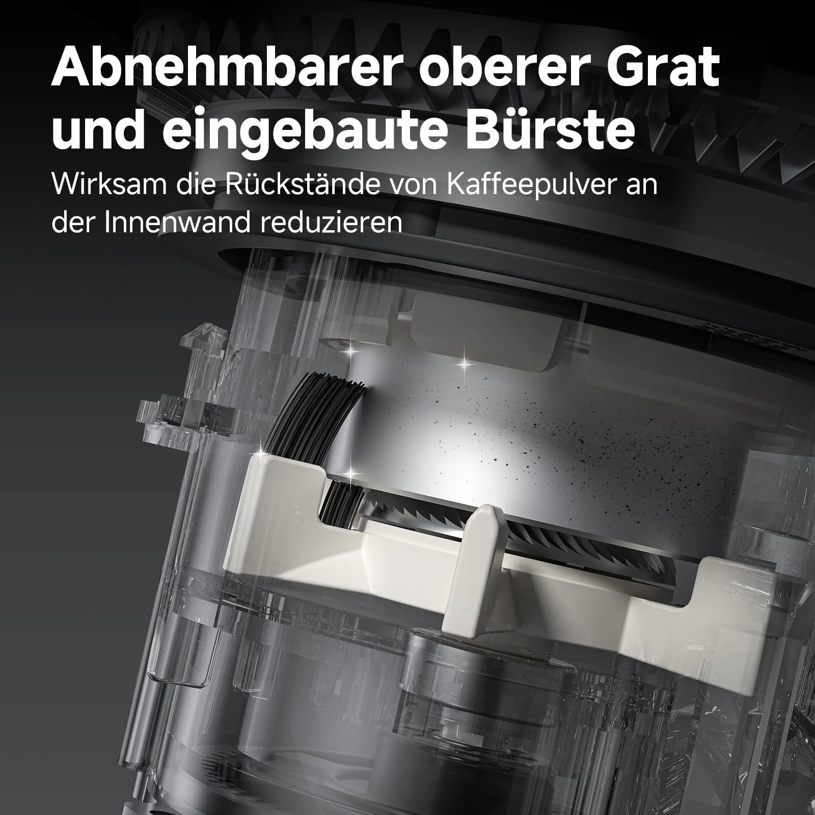 Кофемолка электрическая AMZCHEF 48 степеней помола, 250 г, фото №5