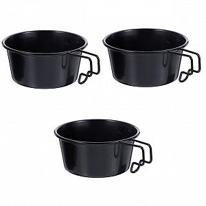 Миска Kisangel для кемпинга из нержавеющей стали с ручками - Фото 1