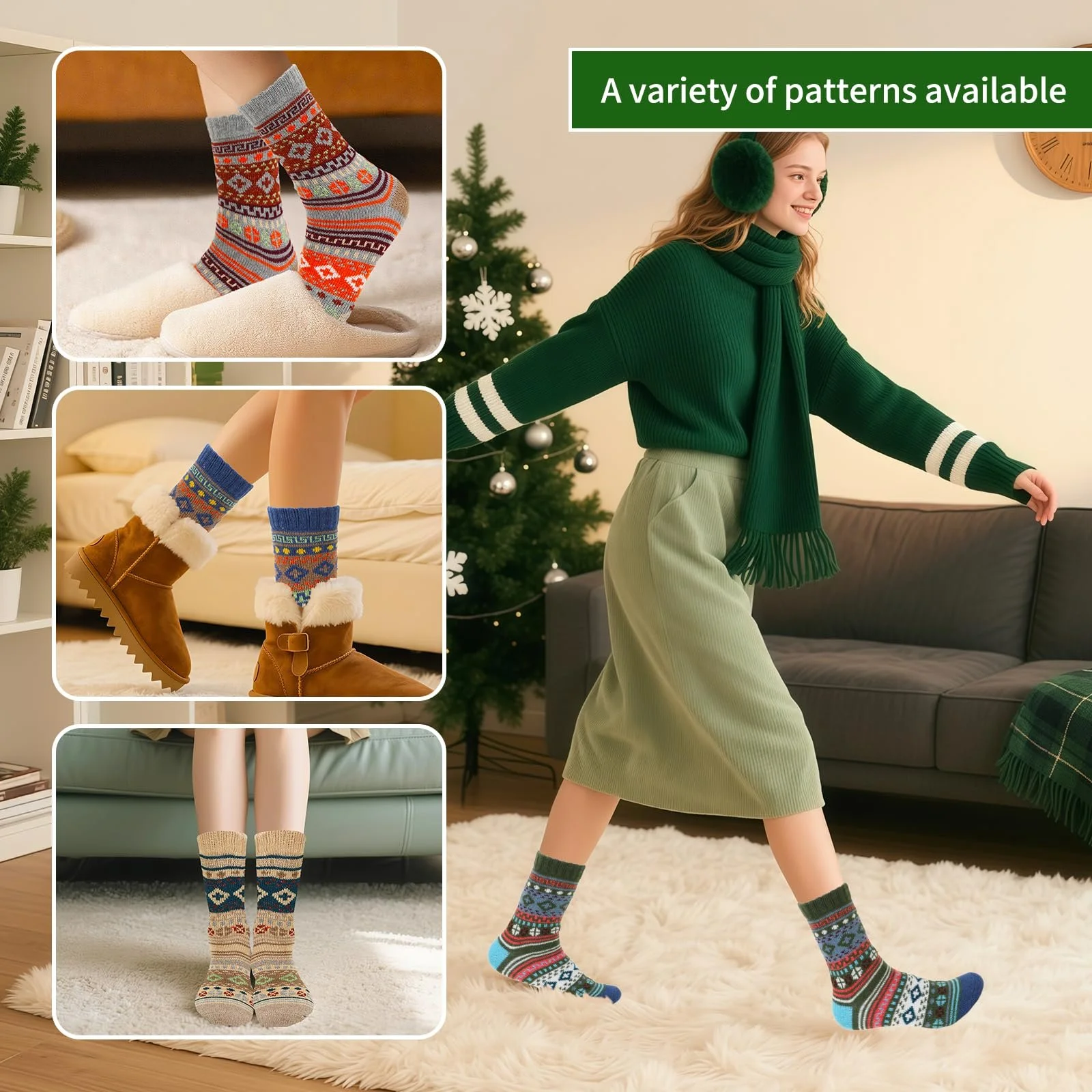 Шкарпетки зимові жіночі, 5 пар, фото №6 Шкарпетки зимові жіночі, 5 пар, фото №6