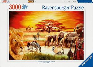 Пазл Ravensburger Savannah Masai 3000 деталей synthetic.ua - Фото 1