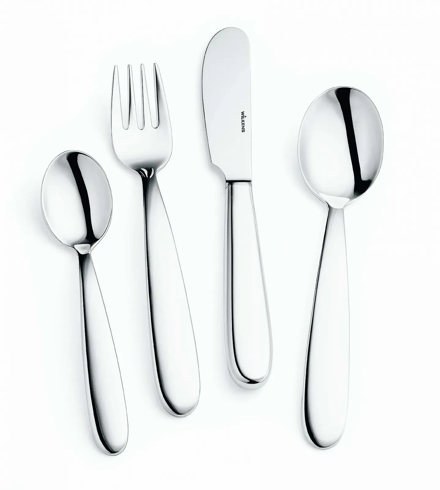 Набор столовых приборов WILKENS Piccolino, 4 предмета, серебряное покрытие Royal, фото №1