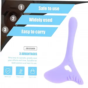 Інструмент для макіяжу очей Силіконовий Захист для вій Фіолетовий synthetic.ua - Фото 1