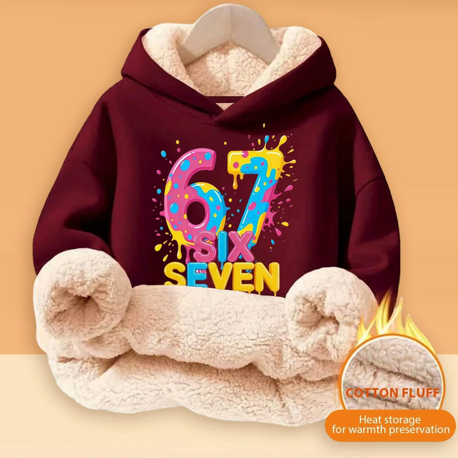 Толстовка 67 Prints, Пуловер для подростков, Зима 176, Худи, 134 Essentials Свитеры, Теплый Худи, 152 Детская одежда, Флисовый джемпер для мальчиков, Джемпер, Флисовая куртка, 140 Футболки, фото №4