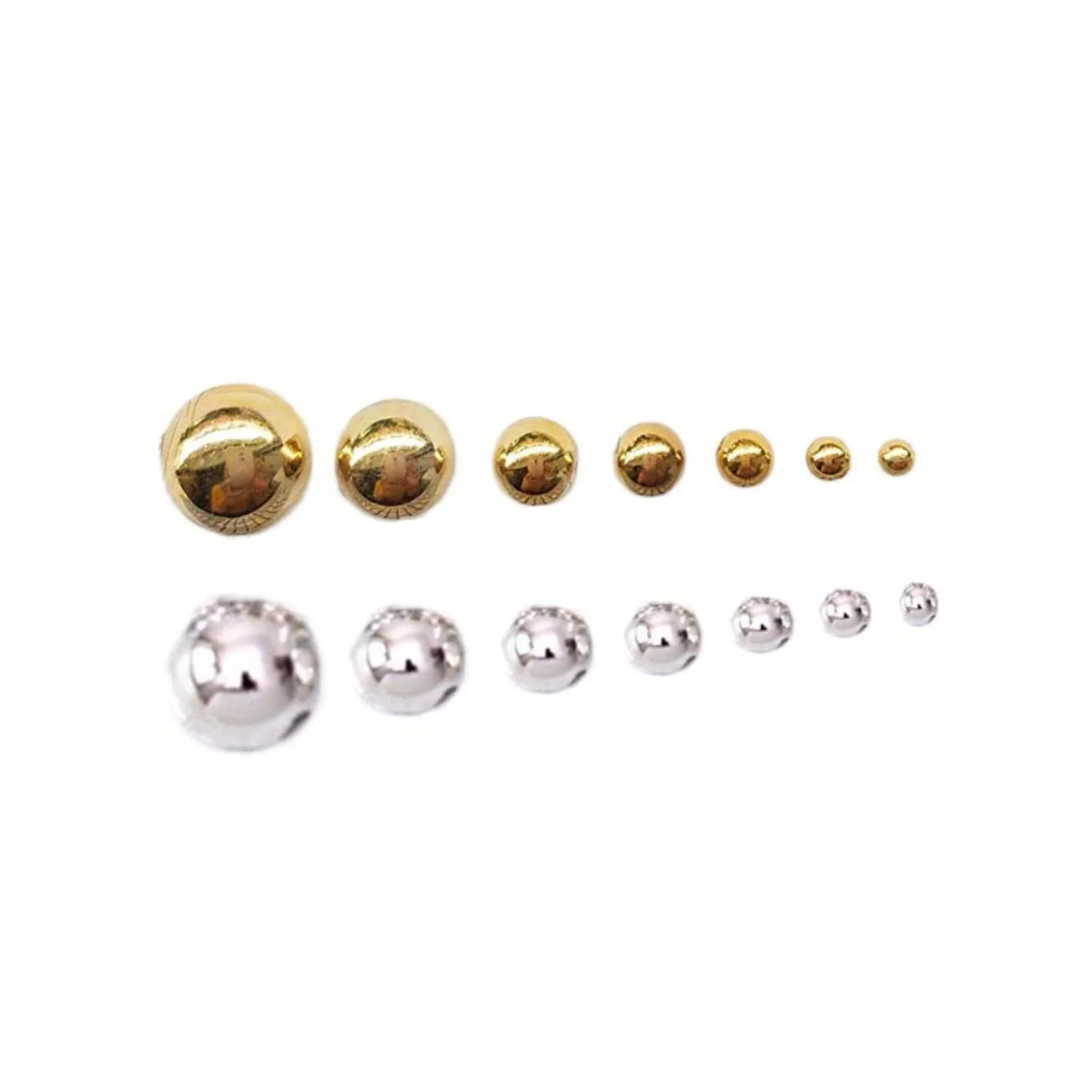 Набор шармов COHEALI 4930 шт. Набор для изготовления ювелирных изделий Упаковка в коробке Пластиковые полукруглые бусины Золотой цвет для начинающих, фото №4