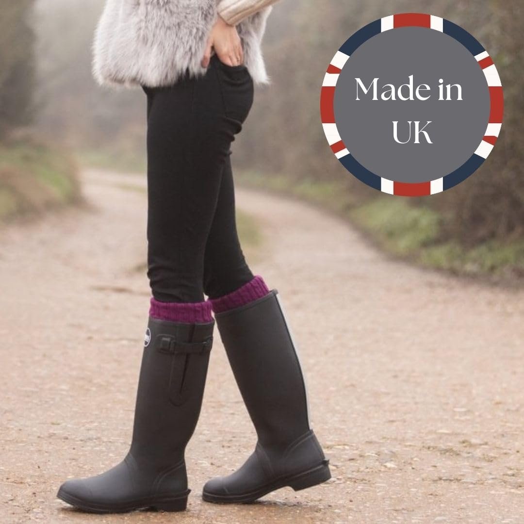 Высокие носки Glenmore для женщин, роскошная смесь мериносовой шерсти, для резиновых сапог, фото №6