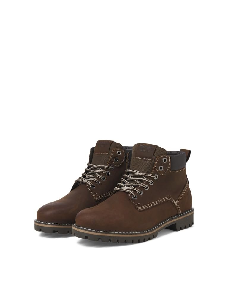 Мужские ботинки JACK & JONES Jfwqueensway Leather Boot Sn Lace-Up, фото №4