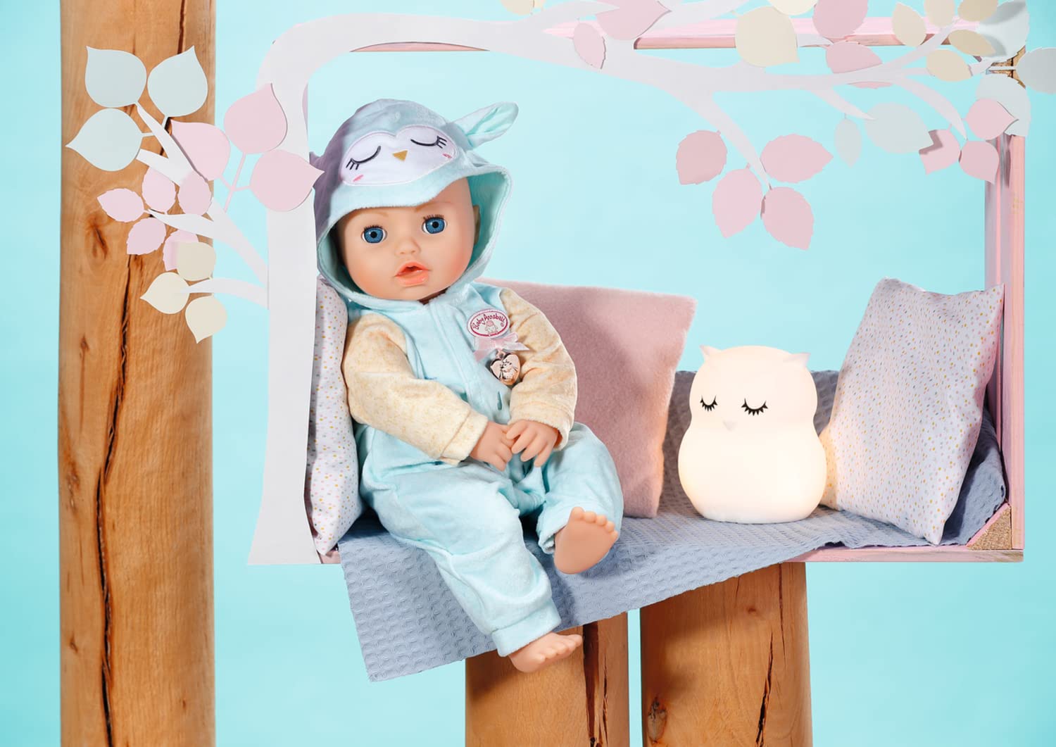 Комбинезон Zapf Creation Baby Annabell Милый Костюм Сова Кукла с Капюшоном Сова для Кукол 43 см, фото №3