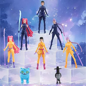 Фигурки охотников на демонов K-pop Кейпоп охотницы Demon Hunters детские игрушки 8 шт 5-12 см synthetic.ua - Фото 1