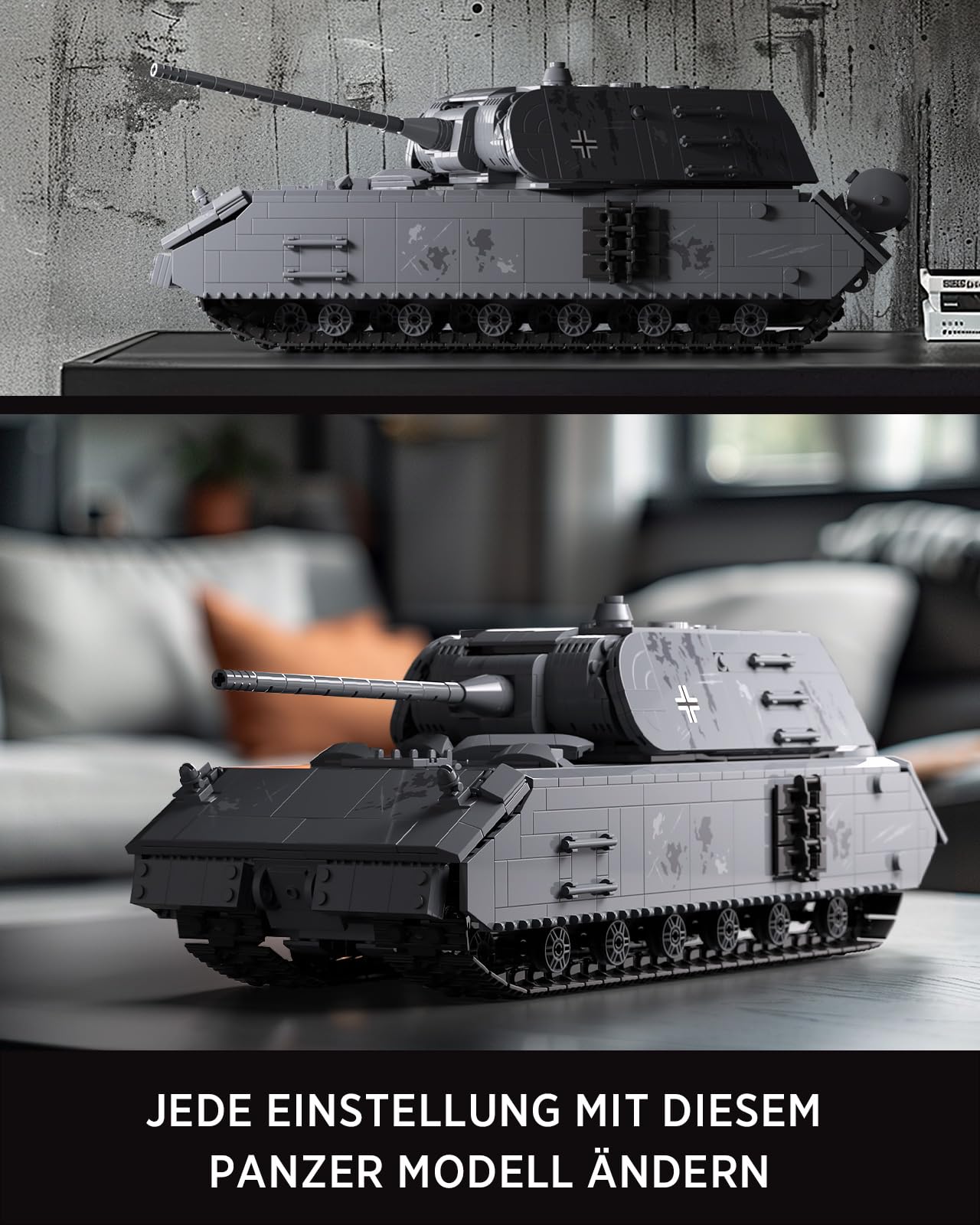 Конструктор Nifeliz VIII Mouse Tank WW2 2252 детали NF10289, фото №5