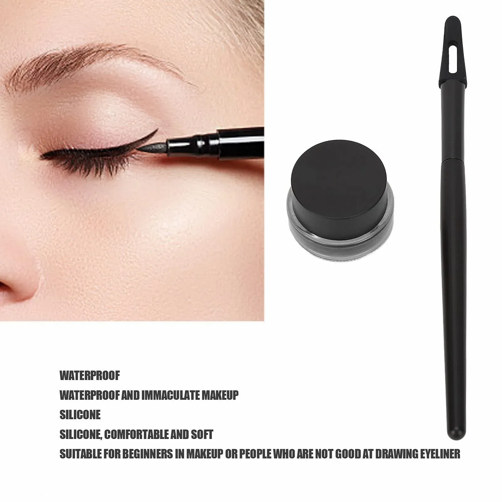 Аплікатор для підводки для очей No Skip Eyeliner Set Силіконовий, фото №2 Аплікатор для підводки для очей No Skip Eyeliner Set Силіконовий, фото №2