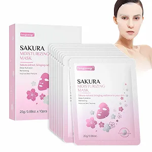 Маска для обличчя Fengyang Sakura Repair, набір масок для обличчя, зволожуюча маска - Фото 1