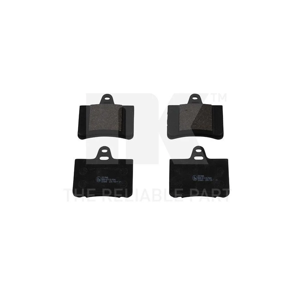 Комплект гальмівних колодок, дискове гальмо NK 221946 для CITROËN PEUGEOT, задня вісь, фото №1 Комплект гальмівних колодок, дискове гальмо NK 221946 для CITROËN PEUGEOT, задня вісь, фото №1