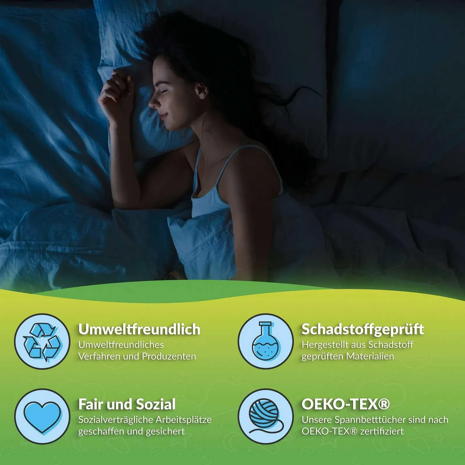 Простыня на резинке et\'{e}rea Jersey для топпера, для кроватей Divan - 100% хлопок - для высоты топпера 5 - 10 см, фото №5