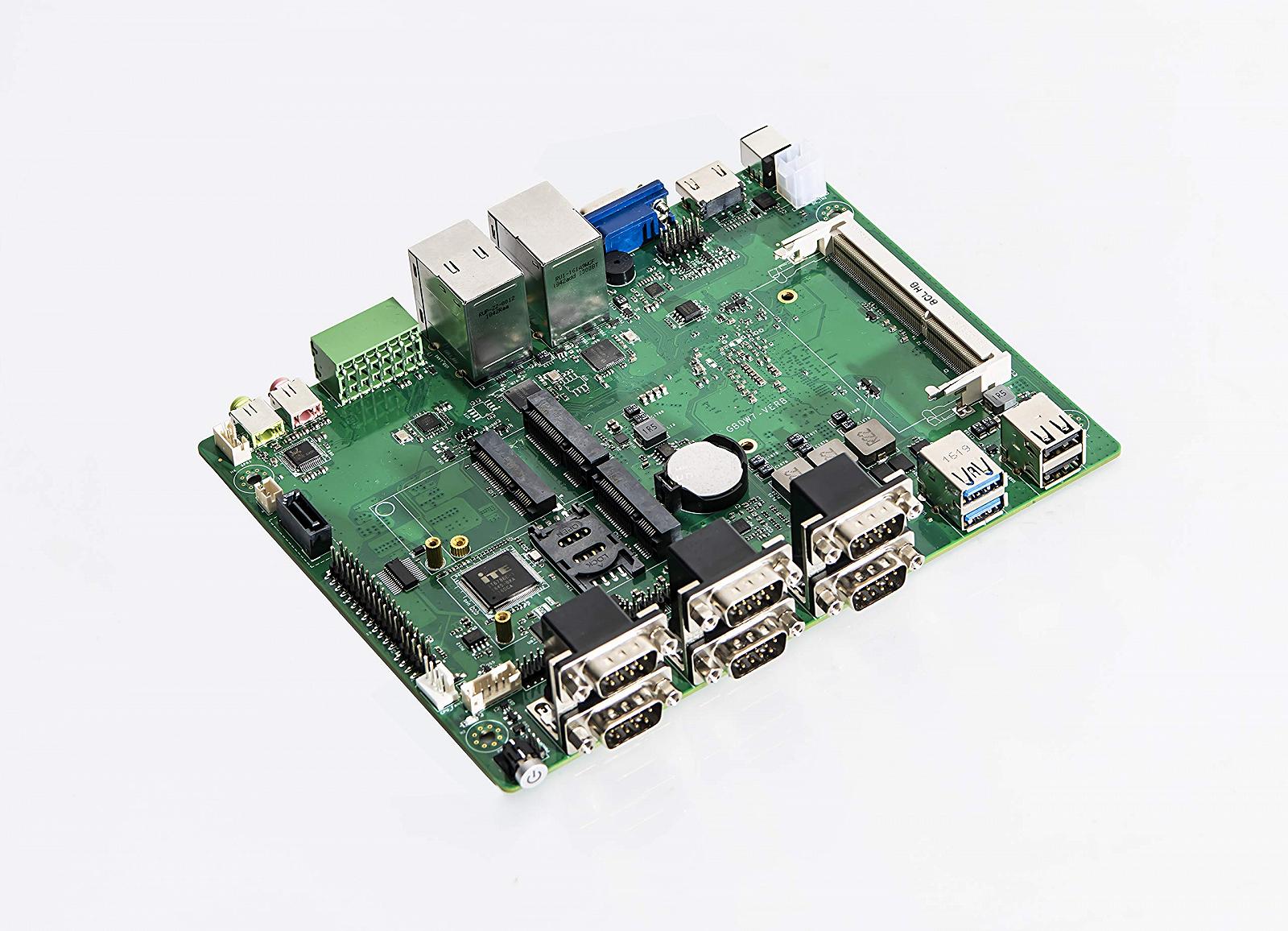 Промисловий ПК Haswell i7 4500U IPC Mini PC Fanless PC з 8ГБ ОЗУ 128ГБ SSD багатим IO двома LAN NIC GbE 6 COM RS422 RS485 USB3.0 8 GPIO LPT VGA HDMI Linux/Windows, фото №5