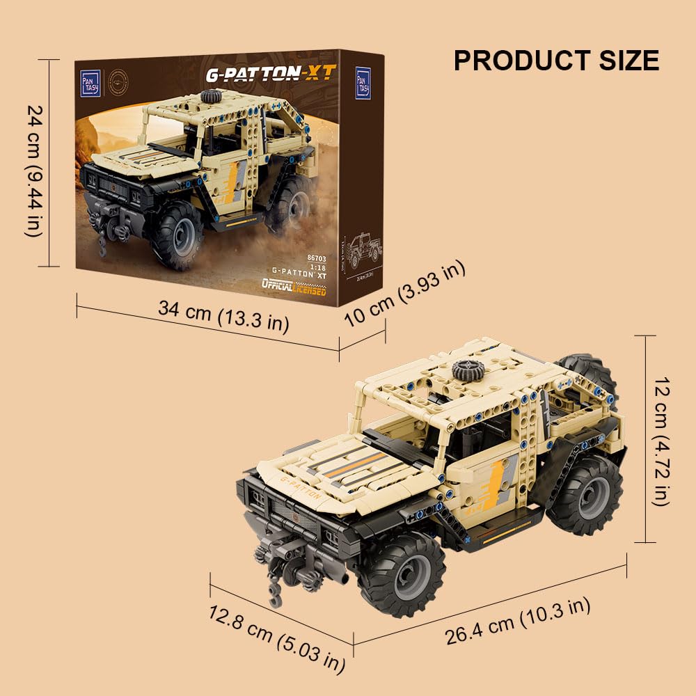 Конструкторський набір авто PANTASY G-Patton 1:18  Бойовий меч, фото №7