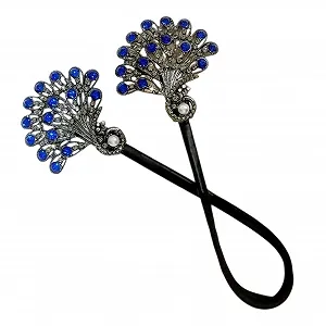 Краб для волос Acunny PEAFOWL Павлин со стразами - Фото 1