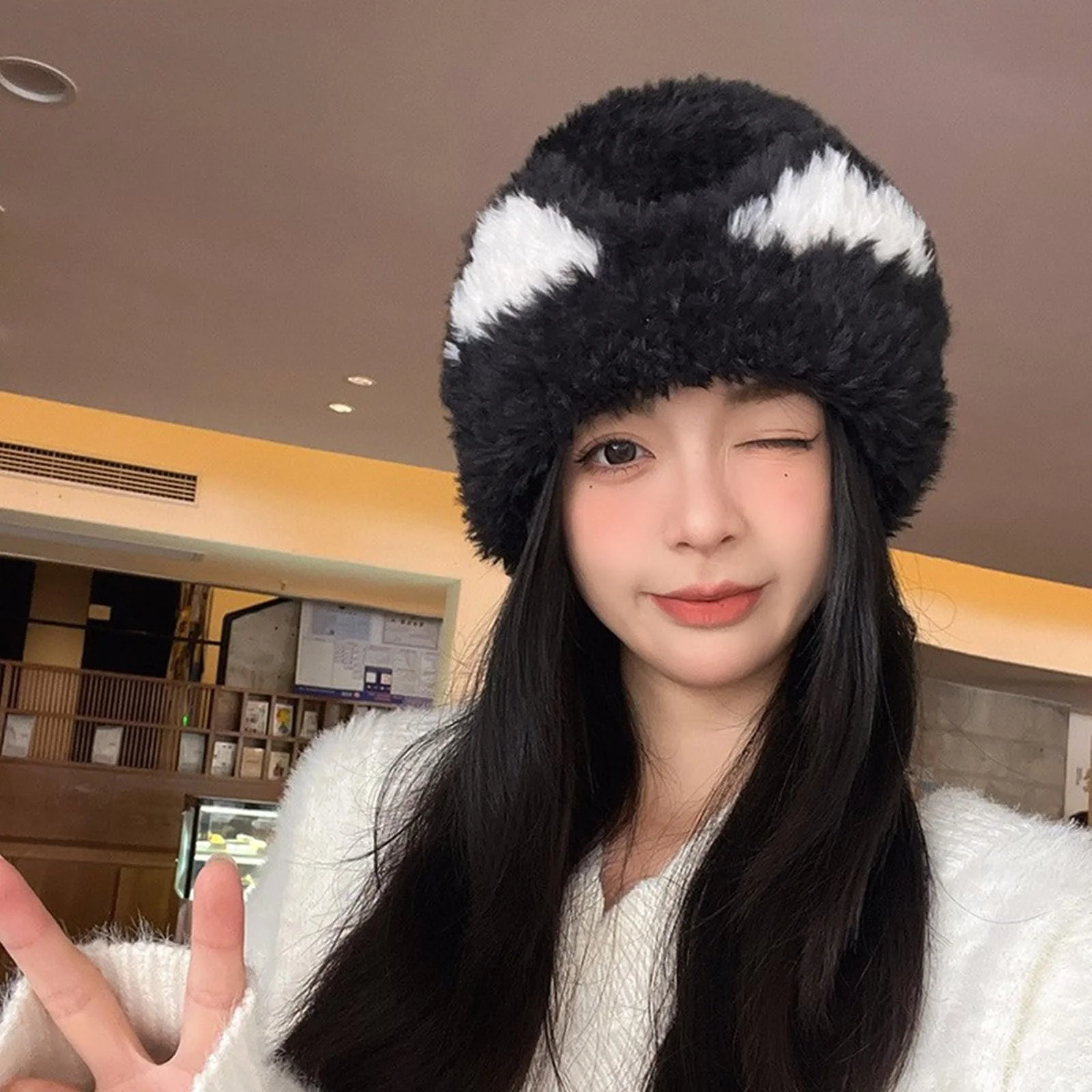 Шапка MHADBKH Без козырька для взрослых, теплая зимняя, фото №7 Шапка MHADBKH Без козырька для взрослых, теплая зимняя, фото №7