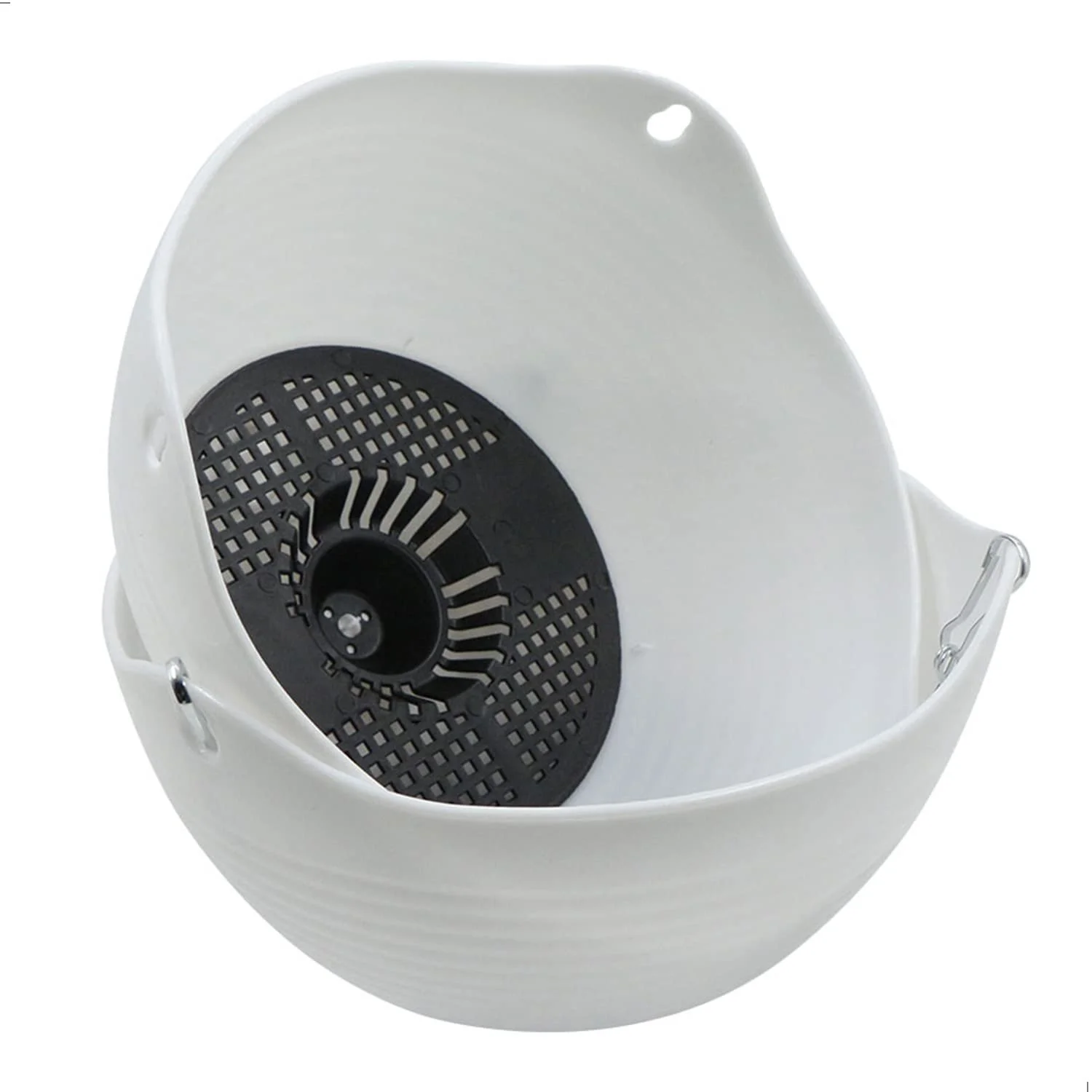 Подвесное кашпо пластиковое с цепочкой и крючком для балкона и сада, фото №4