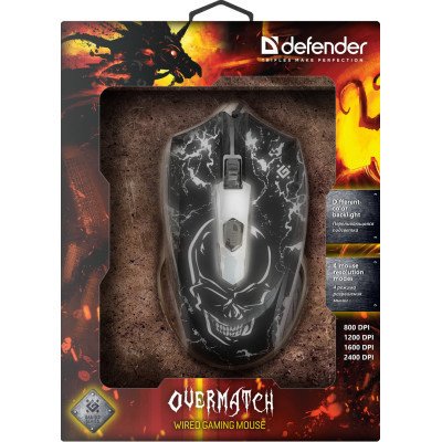 Мышка Defender Overmatch GM-069 USB Black (52069), фото №5 Мышка Defender Overmatch GM-069 USB Black (52069), фото №5