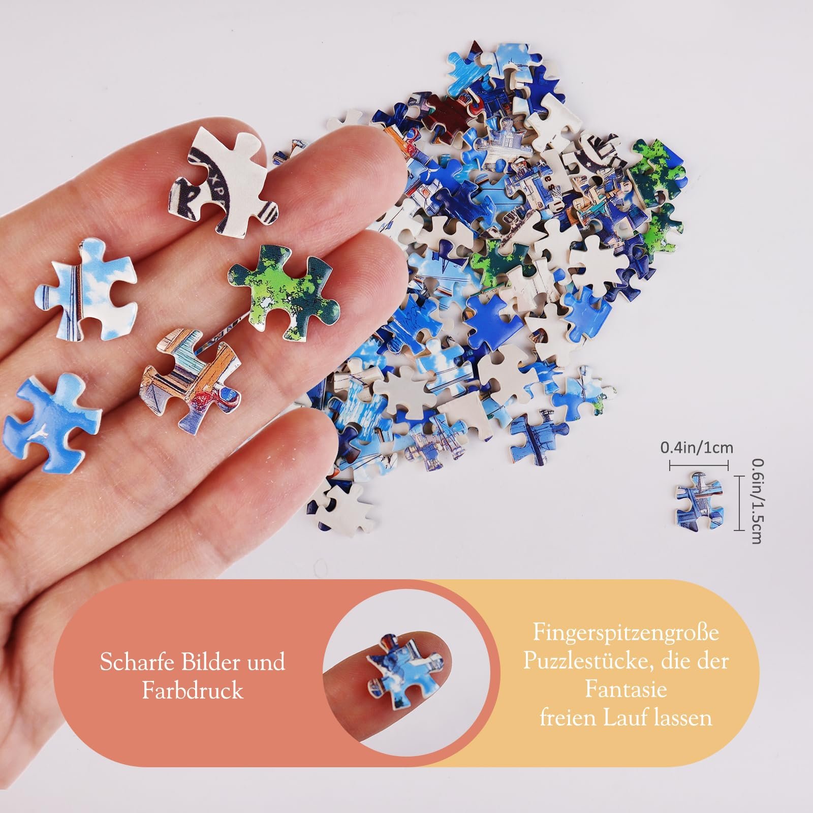 Набір пазлів MISITU Lighthouse Harbour 3 шт. по 150 елементів міні для дорослих, фото №2