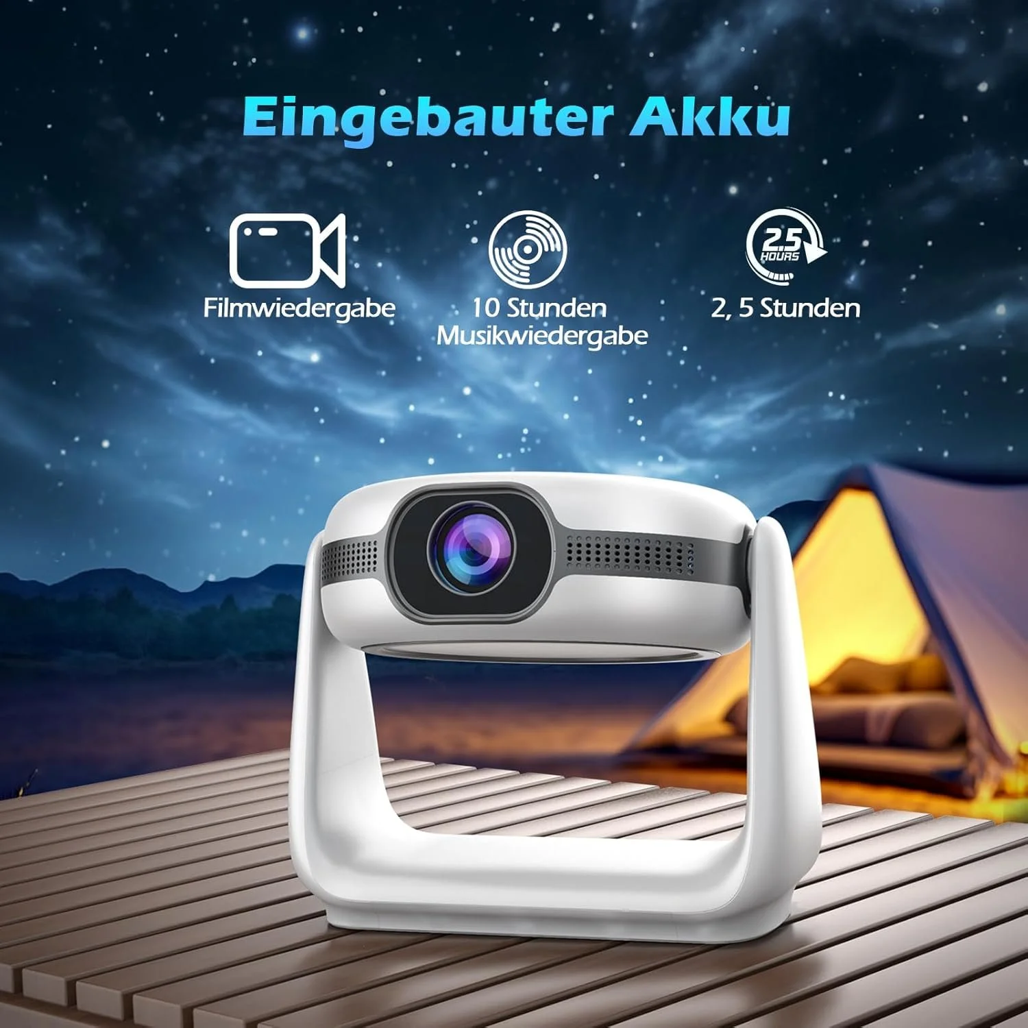 Проектор EUARY K1-99 Full HD Wi-Fi Bluetooth Android 11, фото №2 Проектор EUARY K1-99 Full HD Wi-Fi Bluetooth Android 11, фото №2