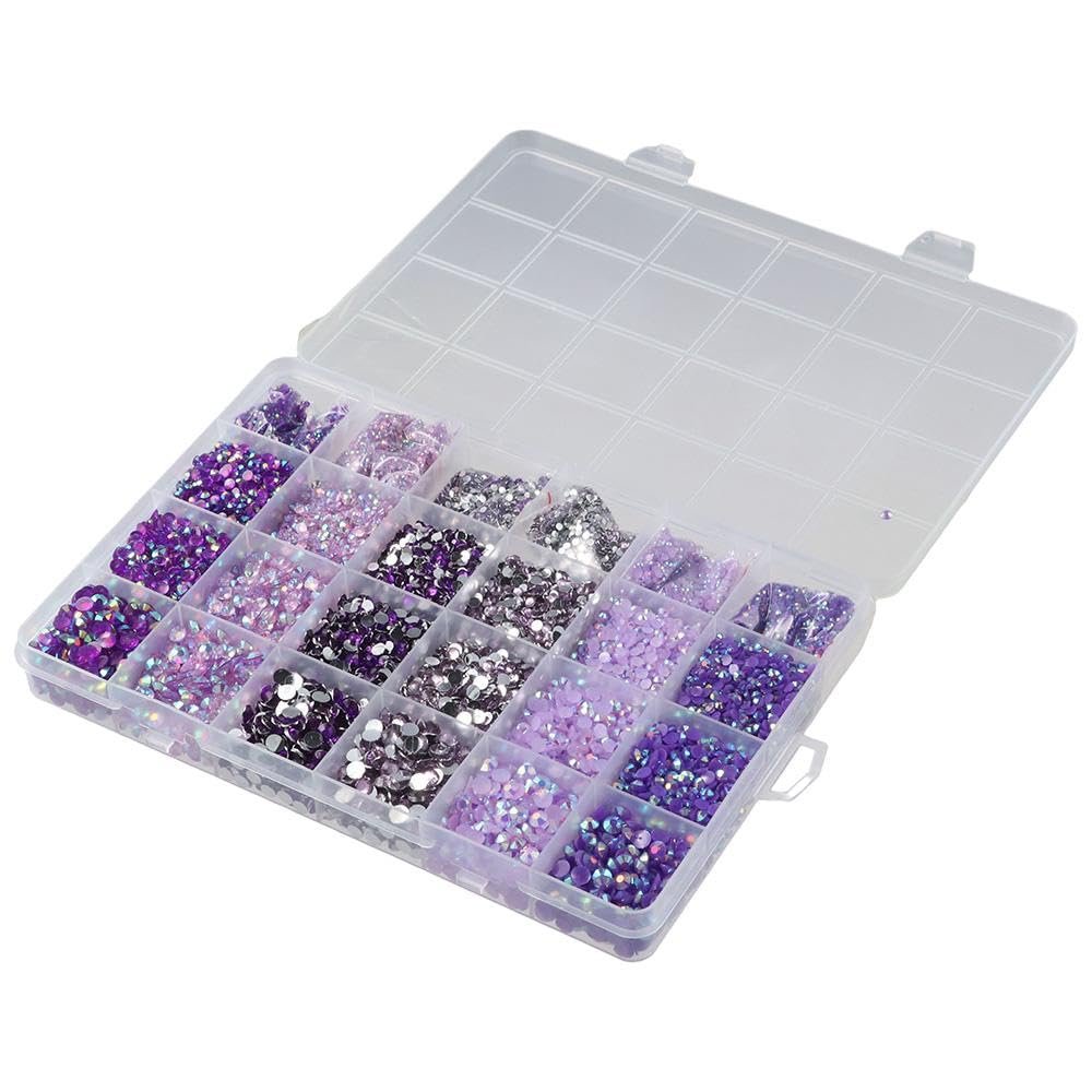 Стрази зі штучної смоли Плоскі 2 мм 3 мм 4 мм 5 мм Фіолетові 30000 шт, фото №2 Стрази зі штучної смоли Плоскі 2 мм 3 мм 4 мм 5 мм Фіолетові 30000 шт, фото №2