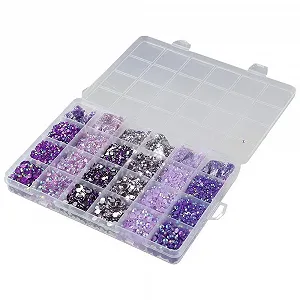 Стразы из искусственной смолы Плоские 2 мм 3 мм 4 мм 5 мм Фиолетовые 30000 шт synthetic.ua - Фото 1