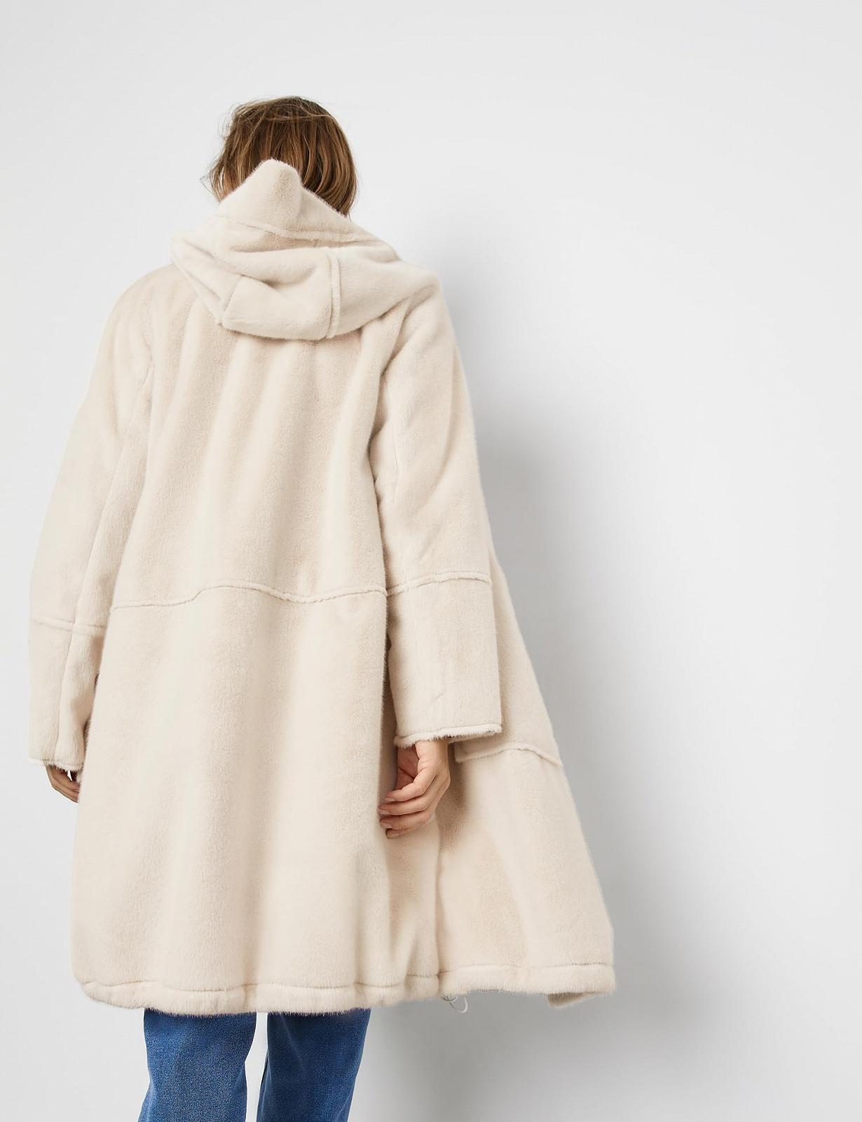 Парка Taifun Жіноча Довга з штучного хутра Однотонна, фото №6