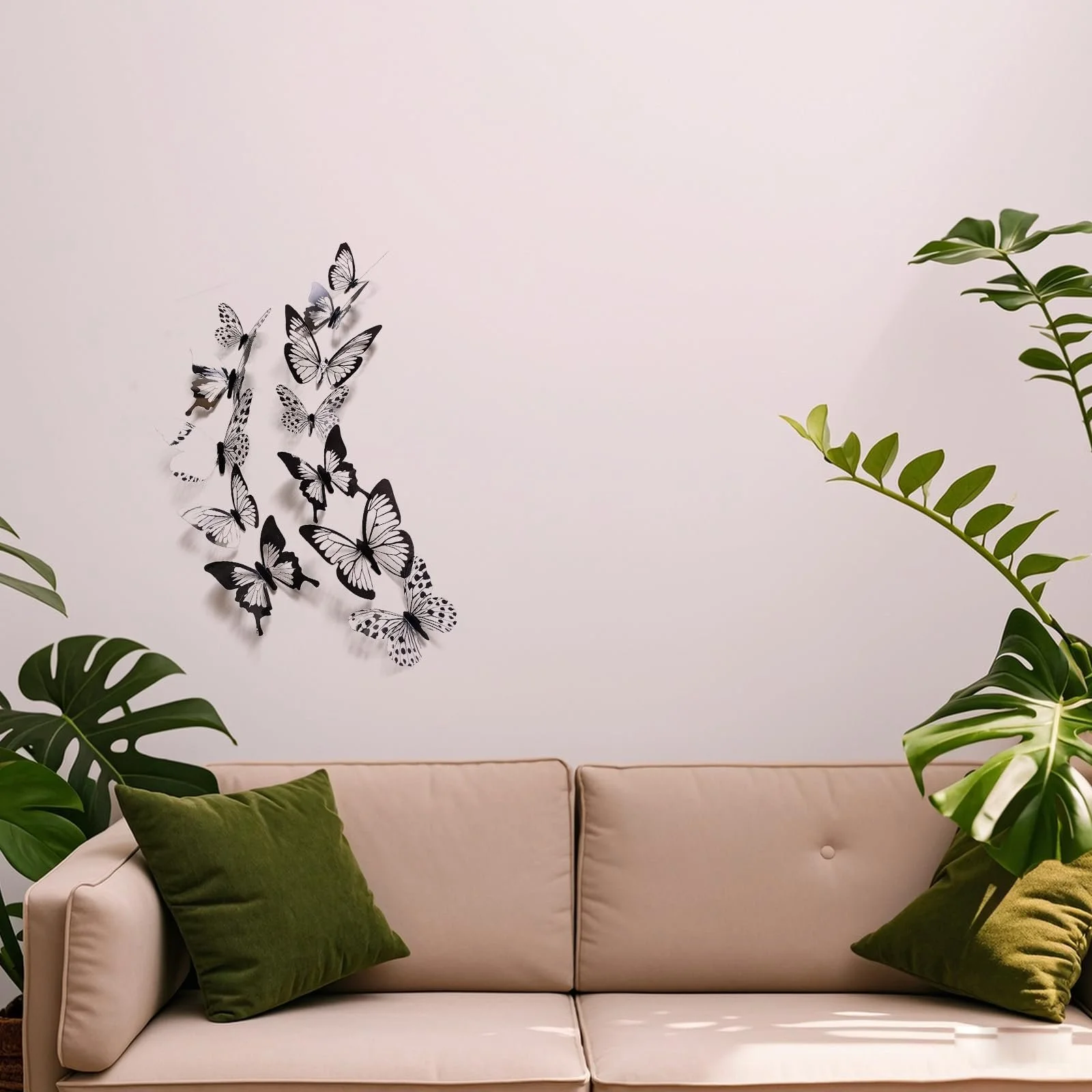 Наклейки на стіну Набір 48 шт. 3D Метелики DIY, фото №5