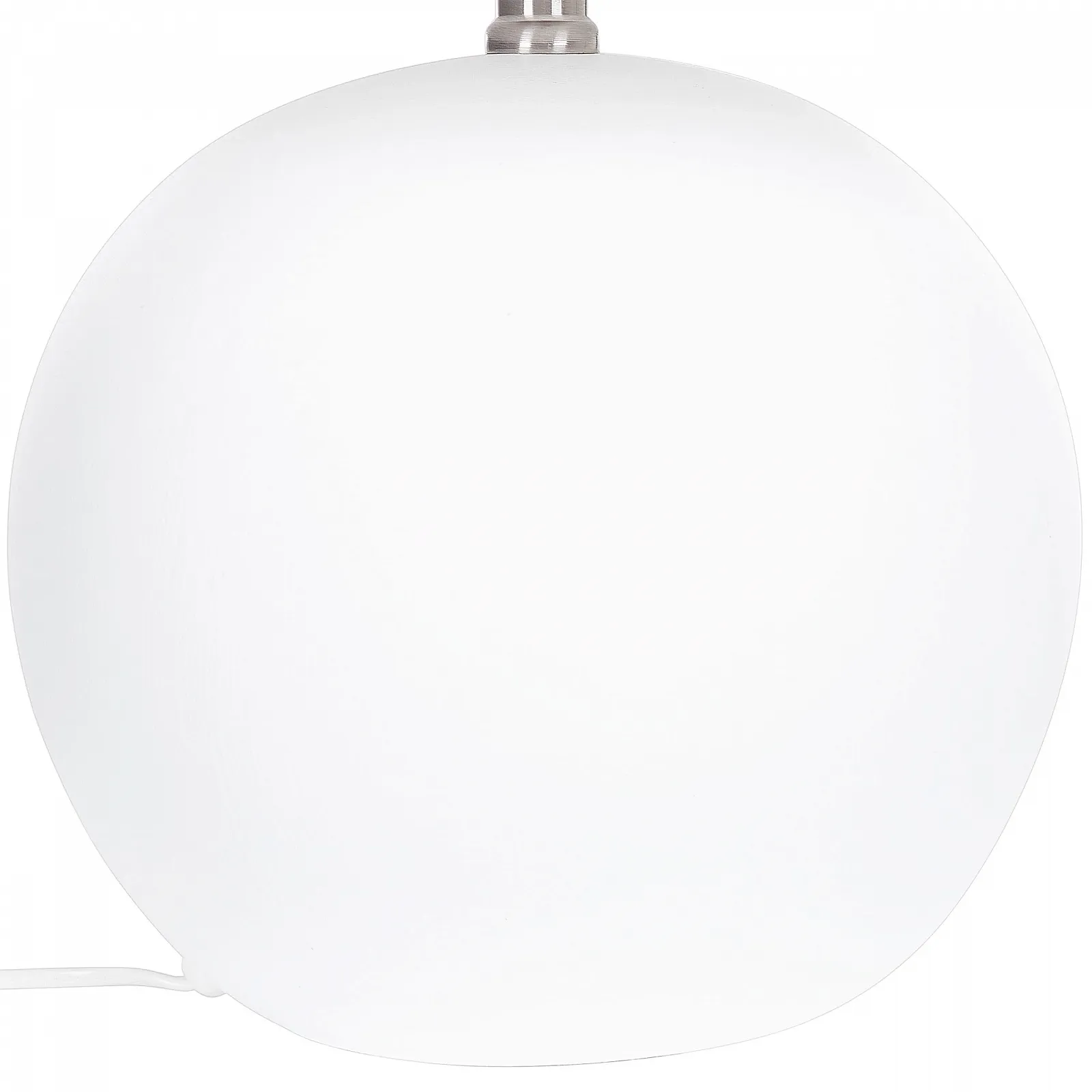 Настільна лампа Beliani Limia приліжкова Ceramic Base Linen Shade Drum Shape Білий Теракота, фото №5