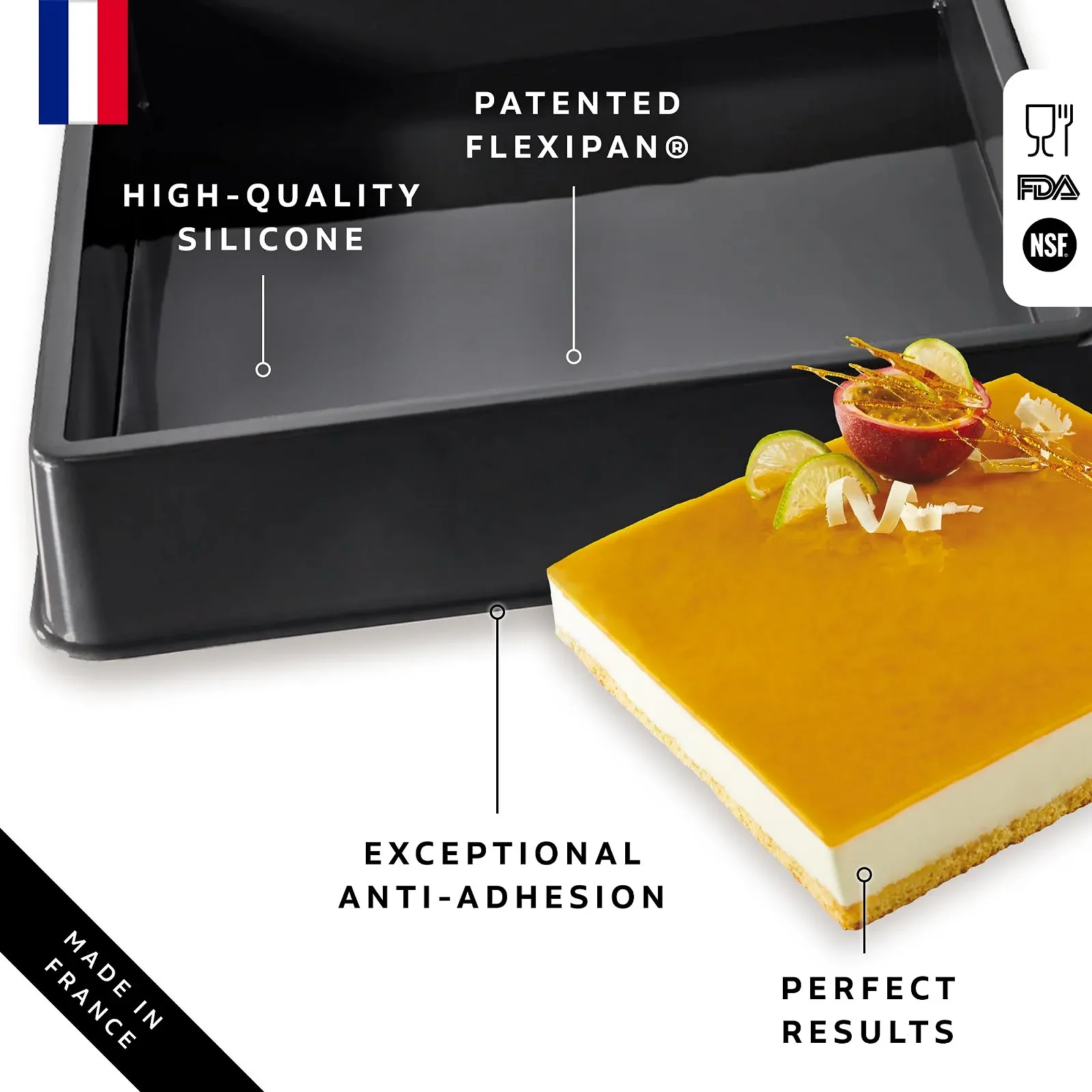 Форма для випікання Silpat Flexipan квадратна, фото №2 Форма для випікання Silpat Flexipan квадратна, фото №2