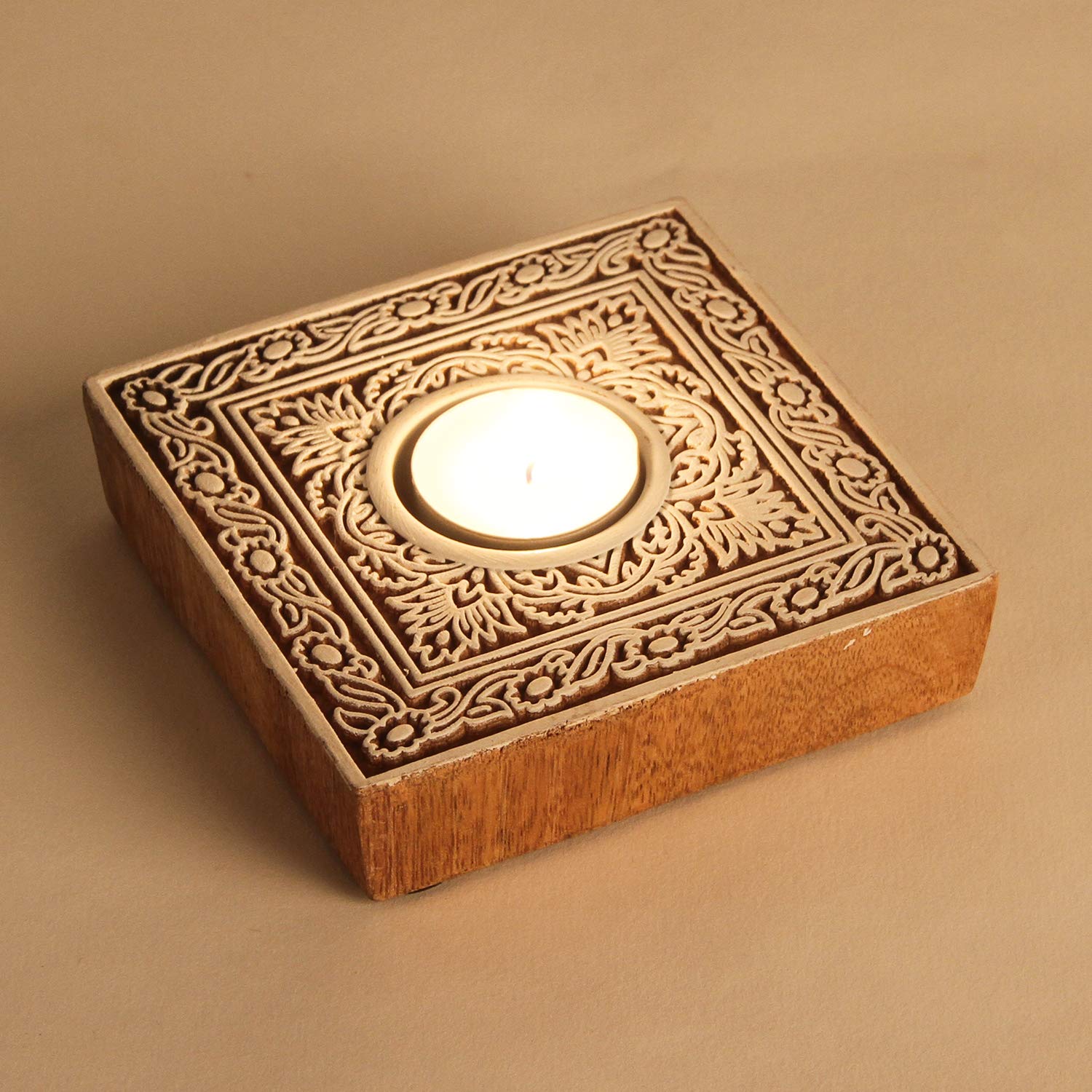 Набор Casa Moro Sahra из 3 подсвечников для чайных свечей ручной работы из натурального дерева и расписаны вручную с рукой Фатимы, фото №5 Набор Casa Moro Sahra из 3 подсвечников для чайных свечей ручной работы из натурального дерева и расписаны вручную с рукой Фатимы, фото №5