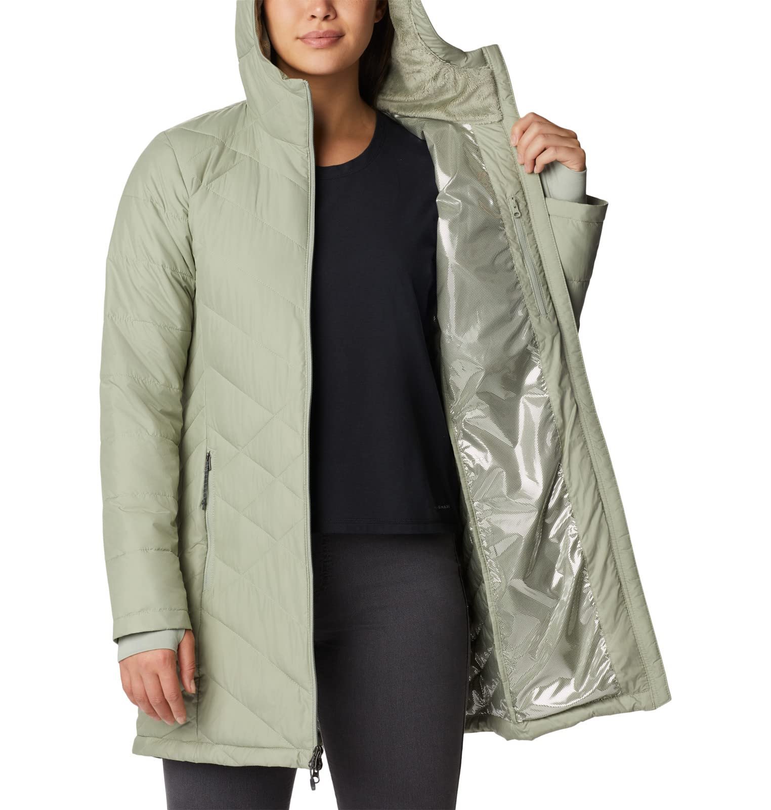 Куртка с капюшоном Columbia Heavenly Long Hooded Jacket, фото №3