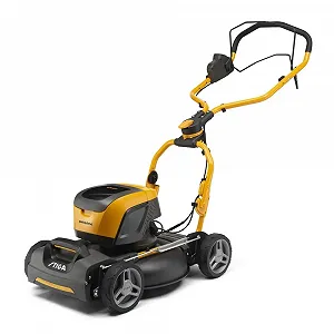 Аккумуляторная газонокосилка Stiga Multiclip 547e Kit / 1300W / 48V 4Ah / до 500 м² / 45 см ширина скашивания / Желтый-черный synthetic.ua - Фото 1