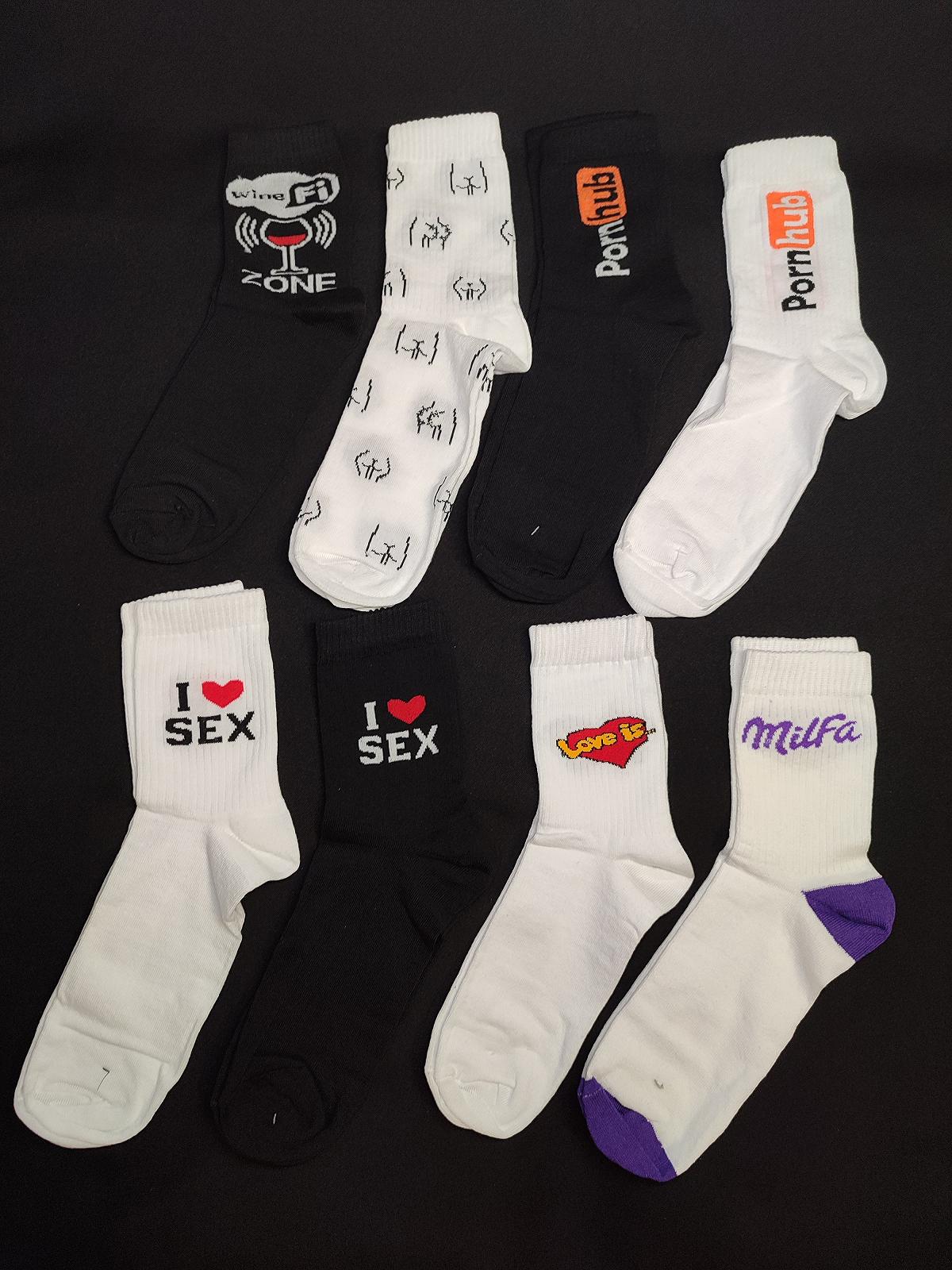 Бокс шкарпеток приколів із принтами «Для дорослих» 8 шт, фото №2