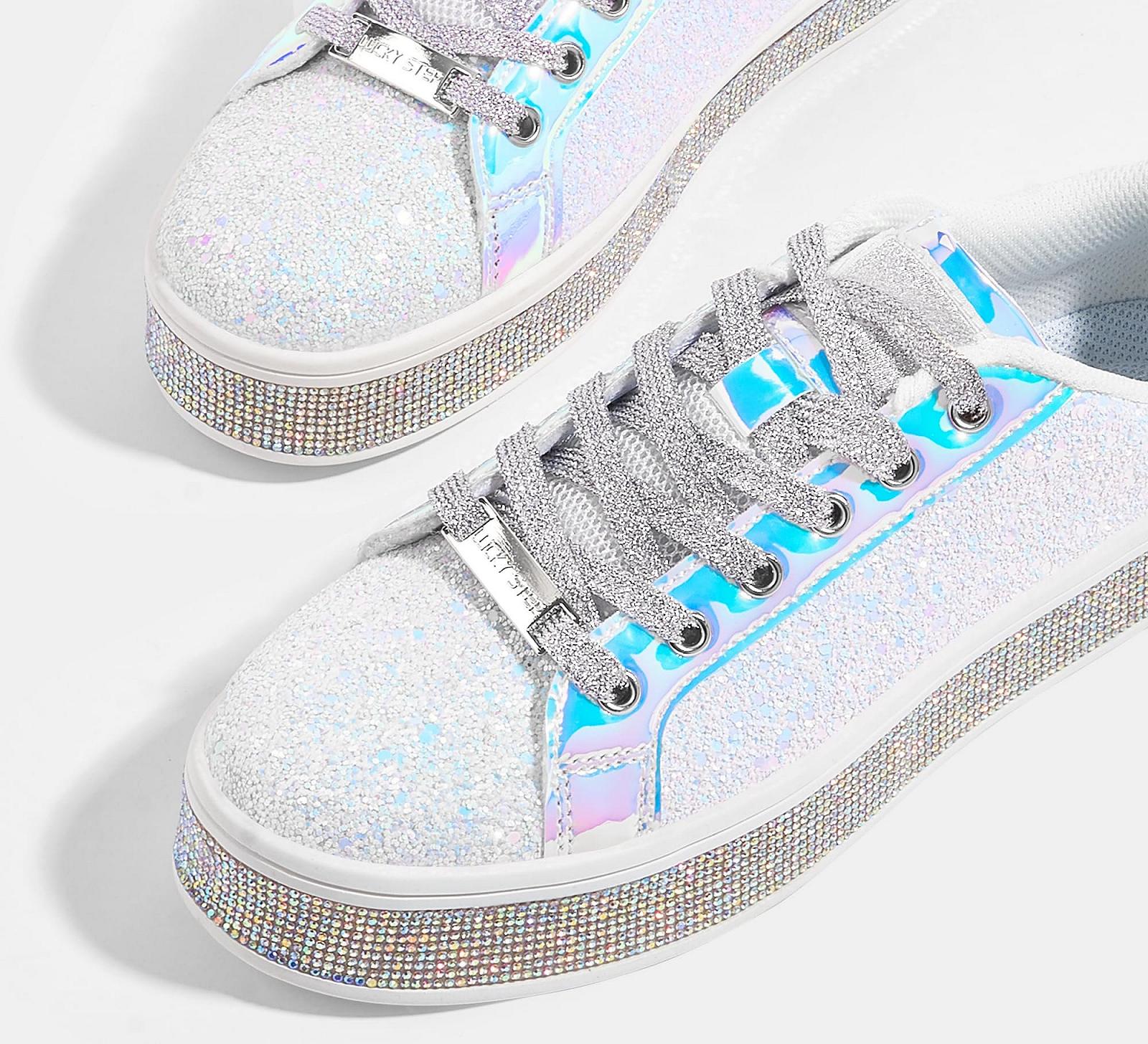Жіночі Кросівки на платформі LUCKY STEP Glitter Блискучі Ошатні для весілля, фото №8