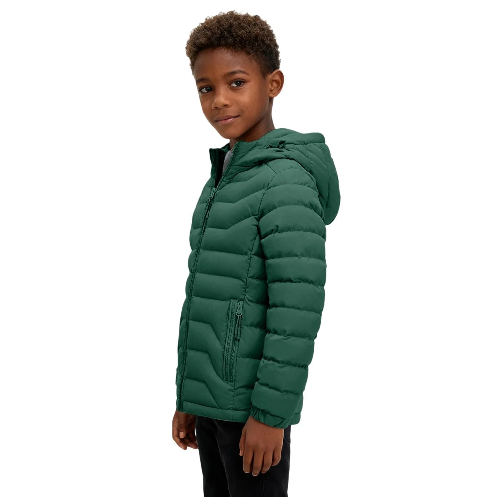 Зимняя куртка Generisch для мальчиков со съемным капюшоном, утепленная, для активного отдыха, зимнее пальто для девочек, теплая зимняя куртка на подкладке для активного отдыха, детская куртка с карманами, фото №5