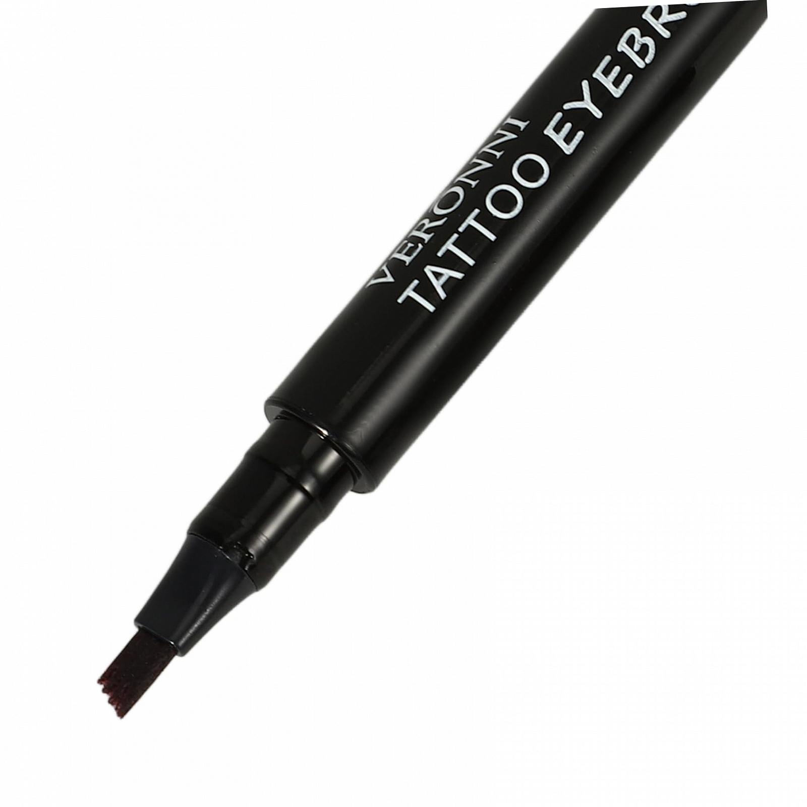 Олівець для брів HAPINARY Vierzackiger Dunkelbraune Anti Schweiß, фото №2