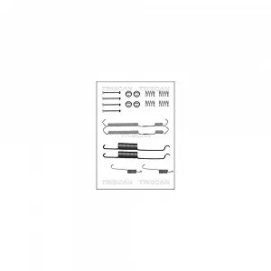 Монтажный комплект тормозных колодок TRISCAN 8105 152553 задняя ось - Фото 1