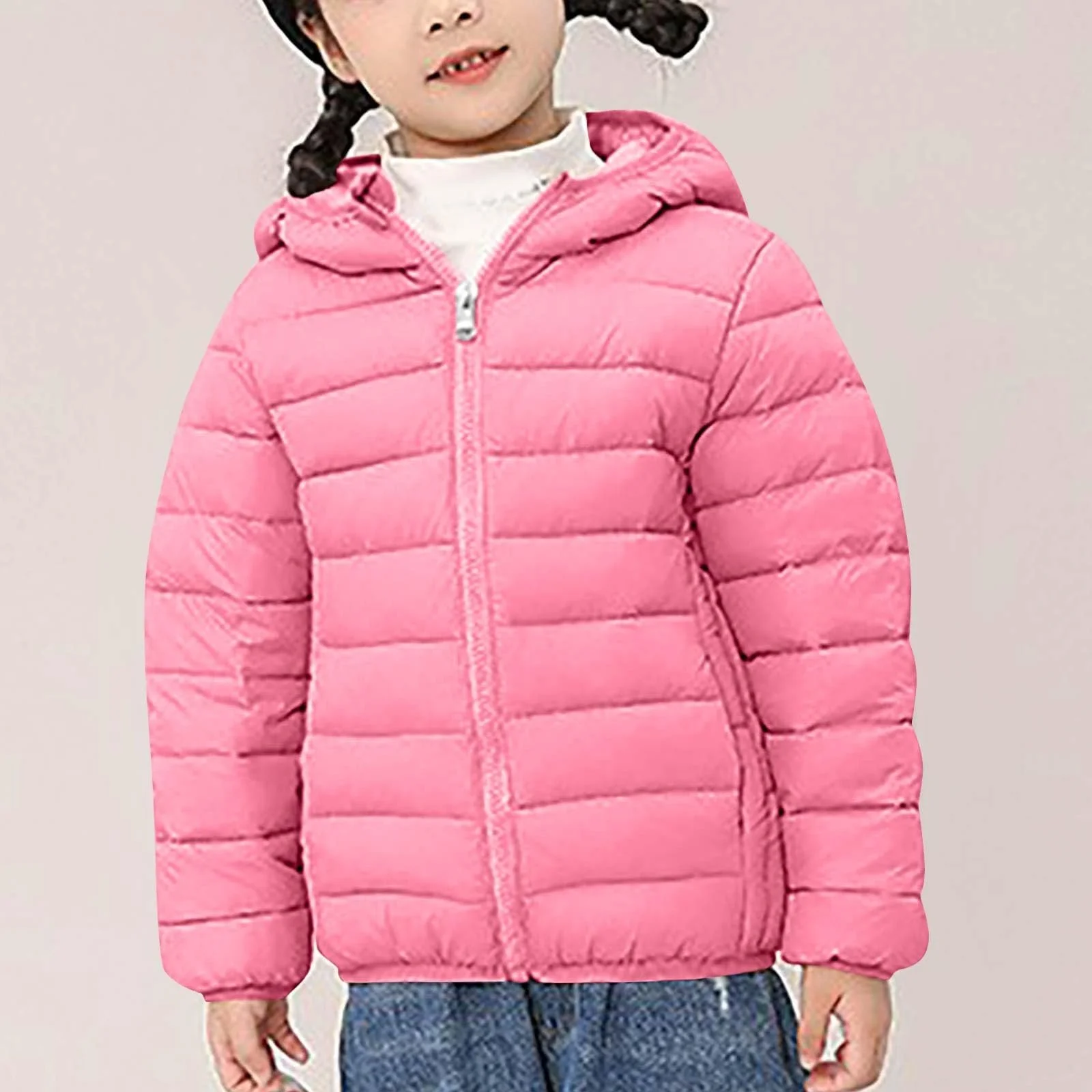 Унісекс дитяча тонка зимова куртка для хлопчиків і дівчаток, фото №4