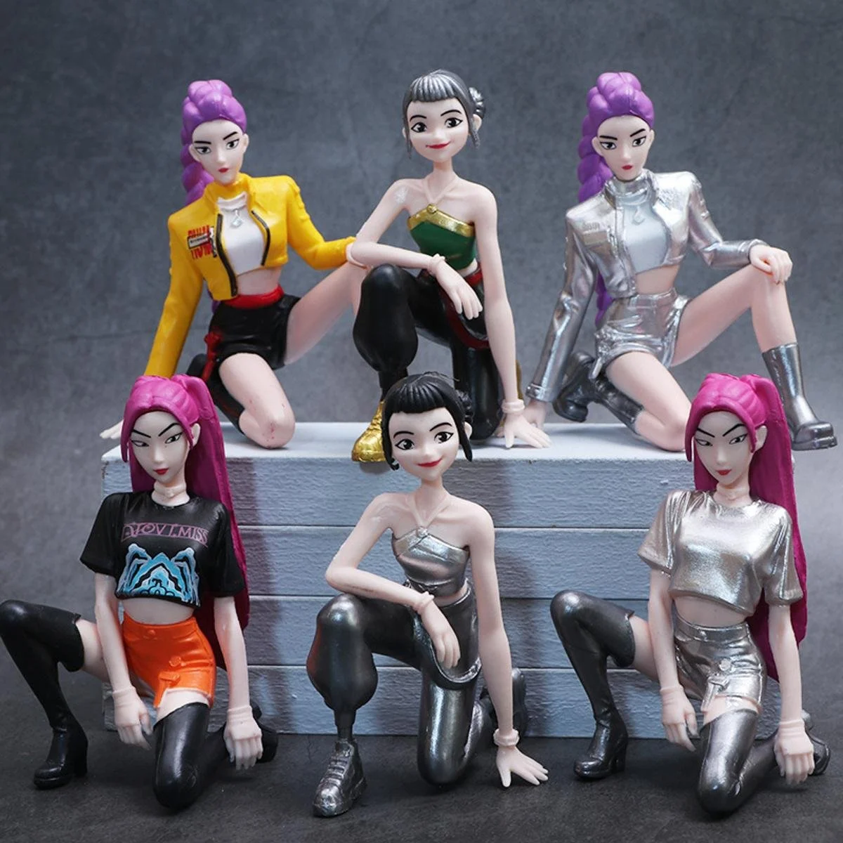 Набір фігурок Кпоп мисливиці на демонів KPop Demon Hunters 6 шт: Румі, Міра, Зої дитячі іграшки 8 см, фото №3