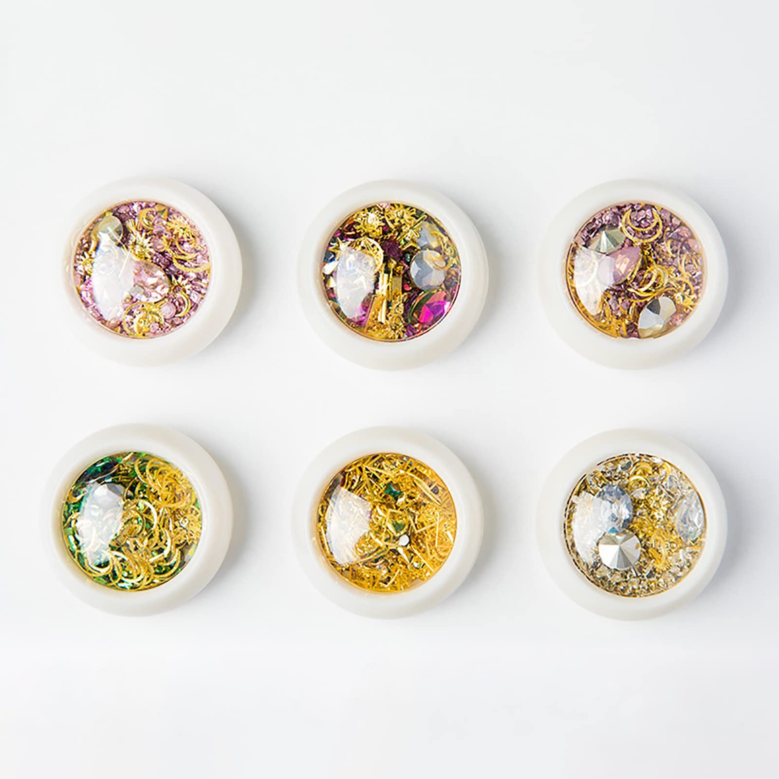 Стрази для нігтів Різні форми Сплав Пластик Змішаний колір, фото №4