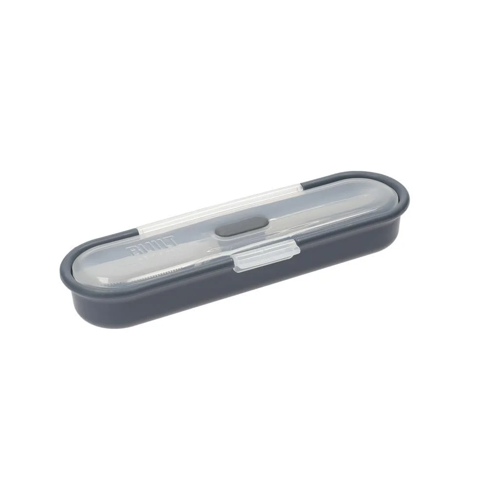 Набір столових приборів BUILT Travel з контейнером для зберігання, нержавіюча сталь 18/8, ложка, ніж, виделка, срібний, фото №1 Набір столових приборів BUILT Travel з контейнером для зберігання, нержавіюча сталь 18/8, ложка, ніж, виделка, срібний, фото №1