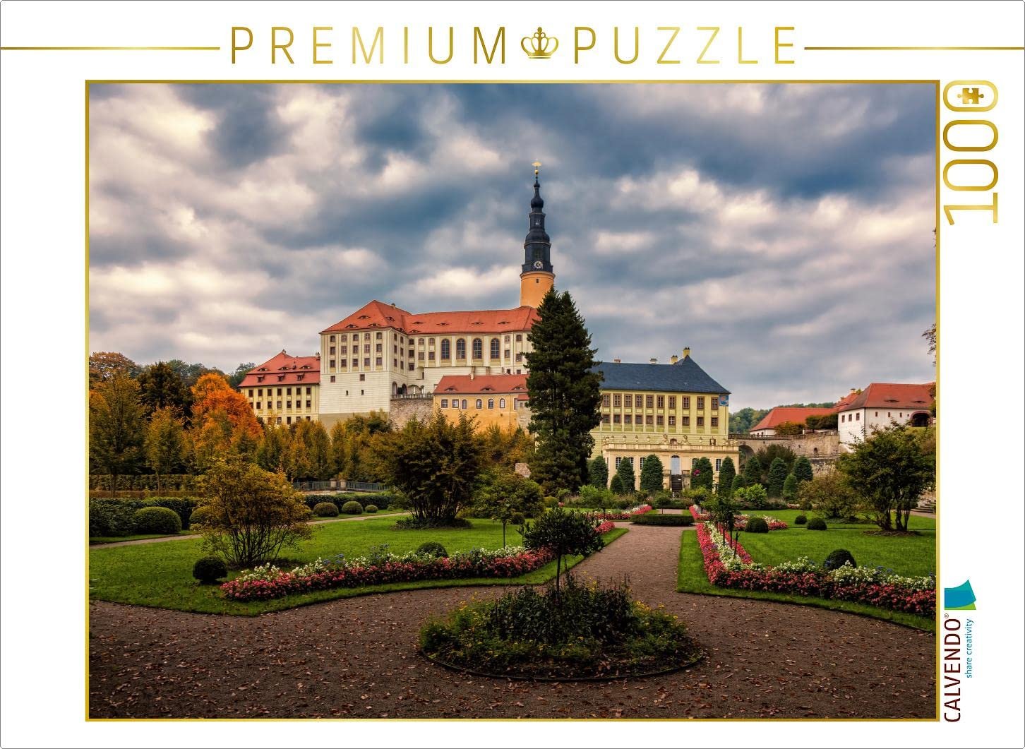 Пазл CALVENDO Weesenstein Castle 1000 деталей 64 x 48 см Landscape, фото №1