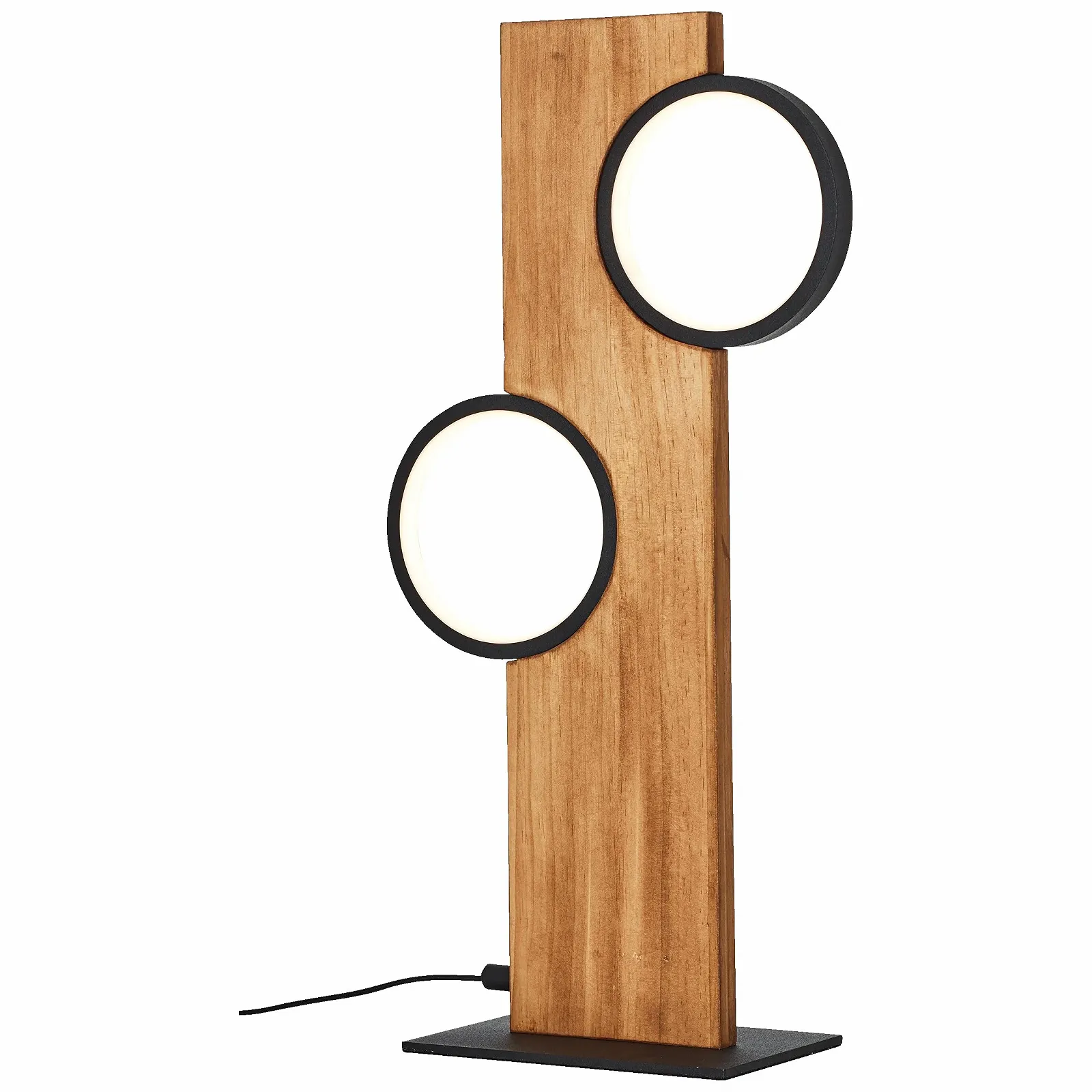 Настольная лампа Lightbox Nature 50 x 25 x 12 см 12 Вт 1300 лм 3000 К Матовый черный/коричневый, фото №3