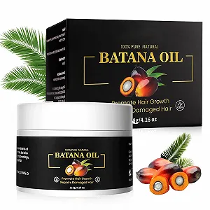 Органическое масло Батаana для роста волос, предотвращает выпадение волос, увеличивает густоту волос, восстанавливает сухость, сырое масло Батаana стимулирует рост и восстановление волос для мужчин и женщин, 123 мл - Фото 1